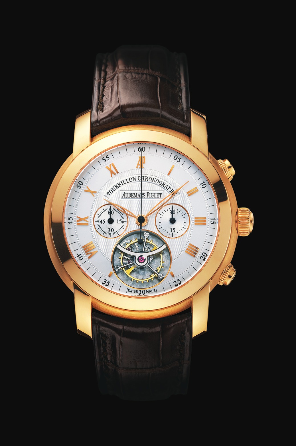 Audemars Piguet Jules Audemars Chronograph Tourbillon Pink Gold watch REF: 26010OR.OO.D088CR.01 - Click Image to Close
